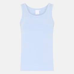 Lyseblå bambus Tank Top
