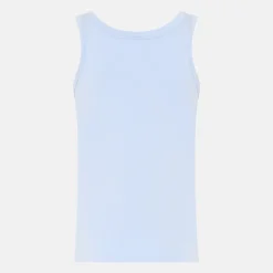 Lyseblå bambus Tank Top