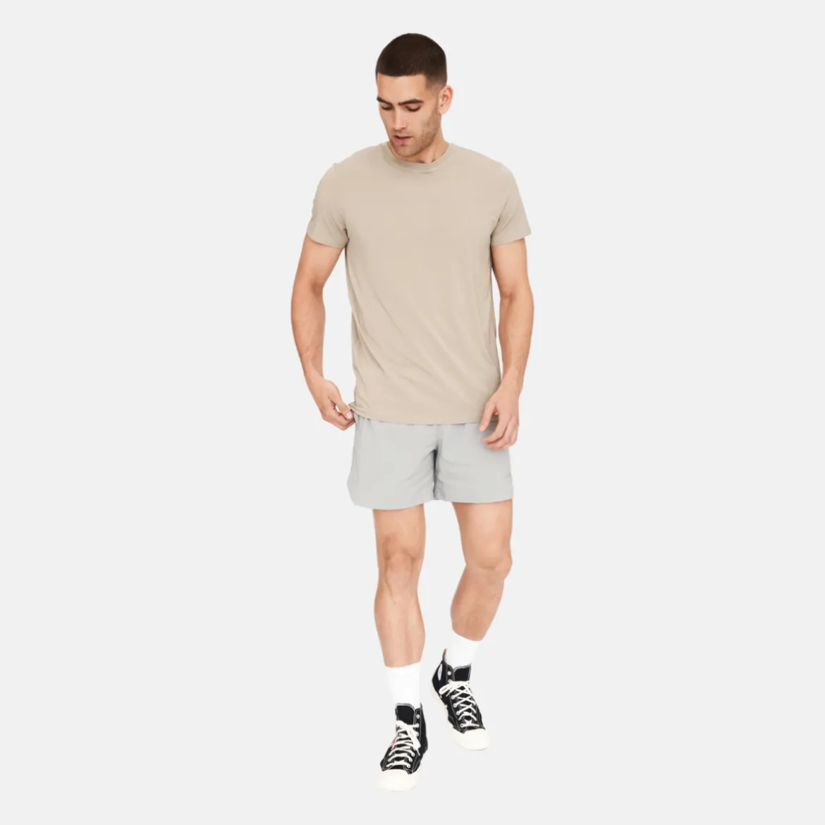 Mørk Khaki bambus T-shirt