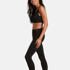 Sort bambus 3/4 leggings