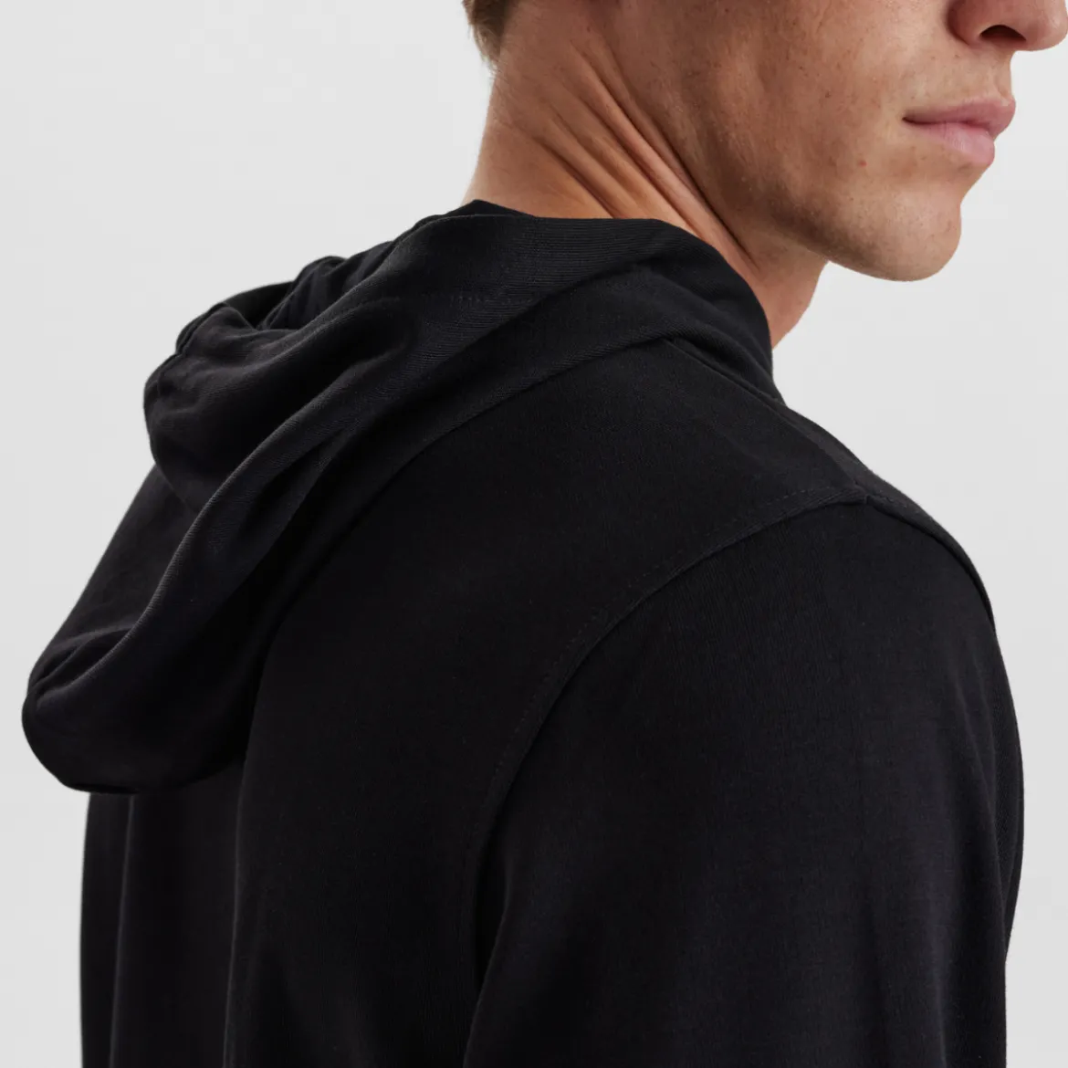 Sort bambus hoodie