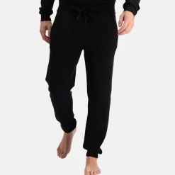 Sort bambus hoodie joggingsæt