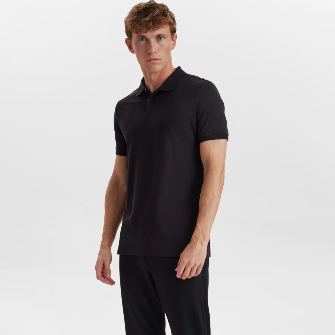 Sort bambus Polo Shirt