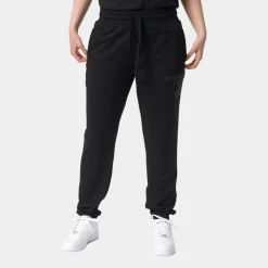Sort bambus sweatpants med logo