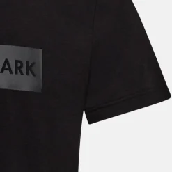 Sort bambus T-shirt med logo