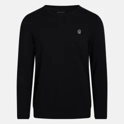 Sort langærmet bambus sweatshirt