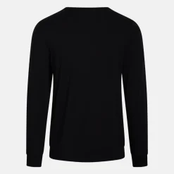 Sort langærmet bambus sweatshirt