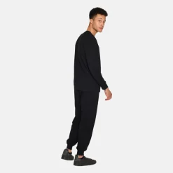 Sort langærmet bambus sweatshirt