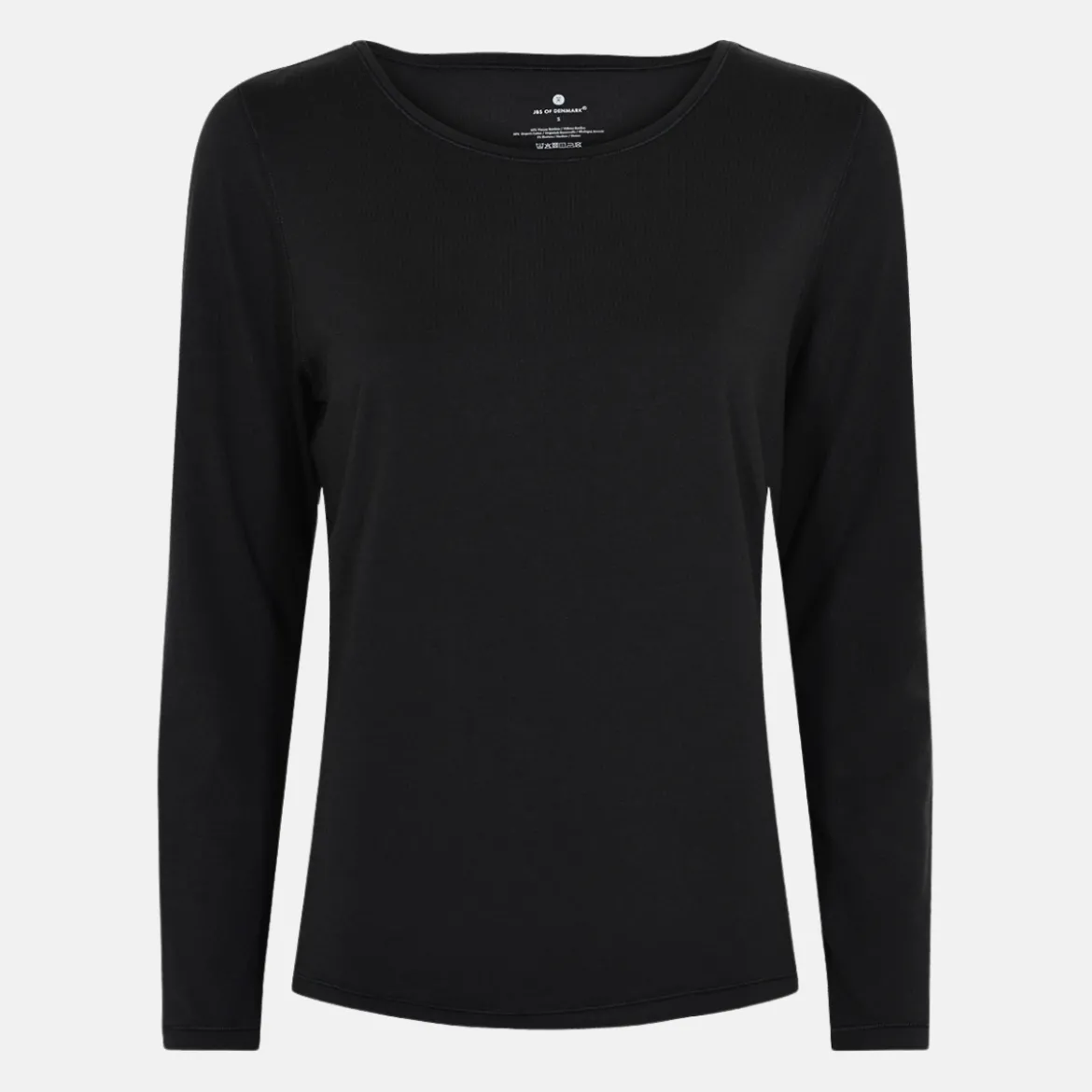 Sort langærmet bambus T-shirt