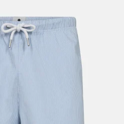 Stribet bambus natshorts