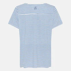 Stribet bambus T-shirt