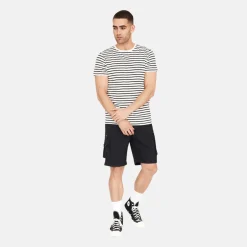 Stribet bambus T-shirt