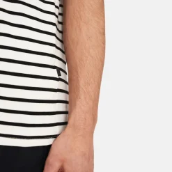 Stribet bambus T-shirt