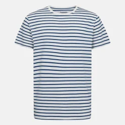 Stribet bambus T-shirt